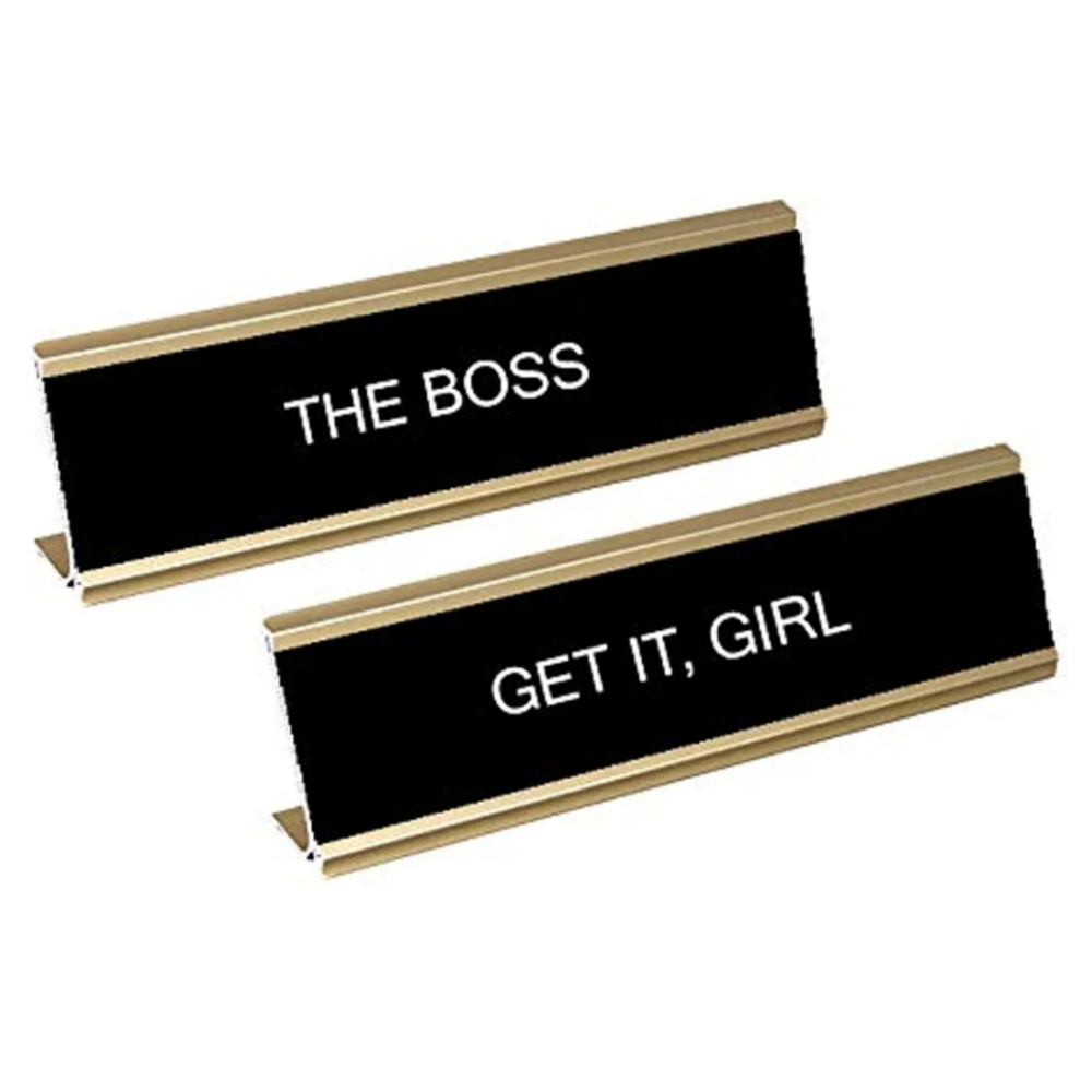 Double-Side Desk Plaque